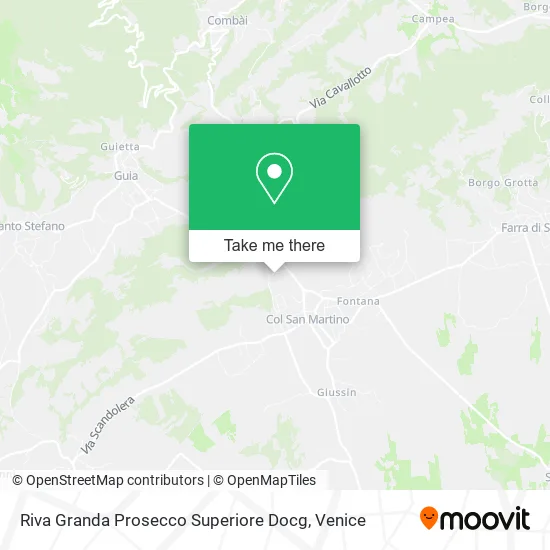 Riva Granda Prosecco Superiore Docg map