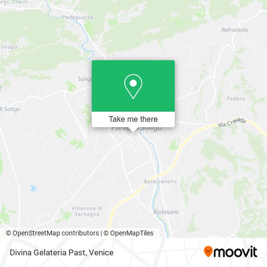 Divina Gelateria Past map