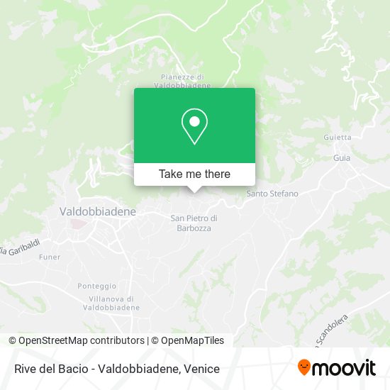 Rive del Bacio - Valdobbiadene map