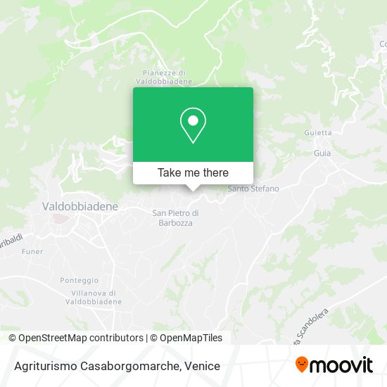 Agriturismo Casaborgomarche map