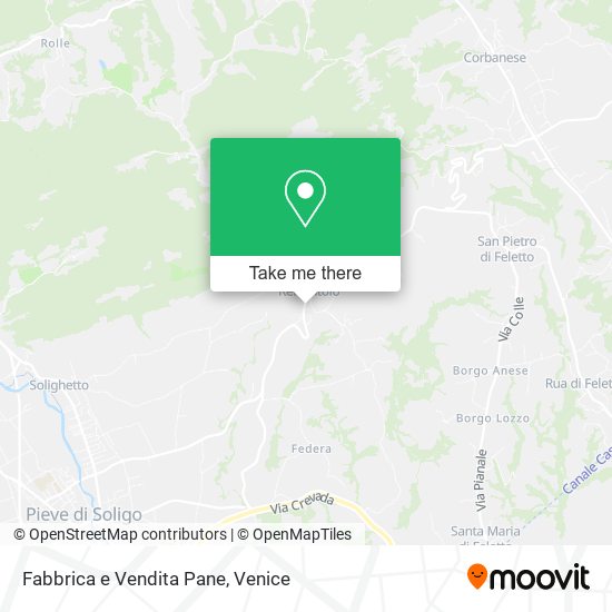 Fabbrica e Vendita Pane map
