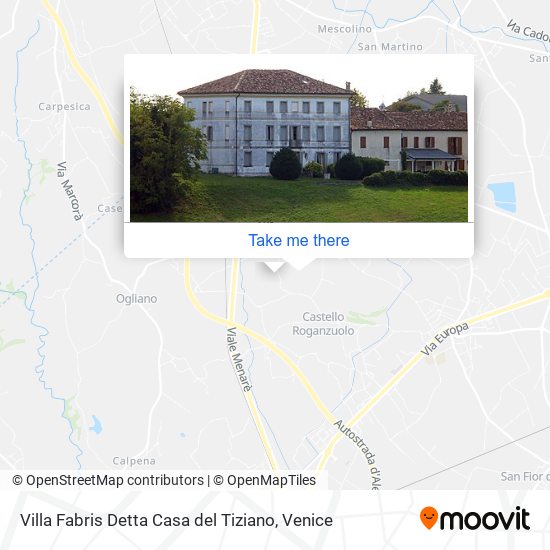 Villa Fabris Detta Casa del Tiziano map