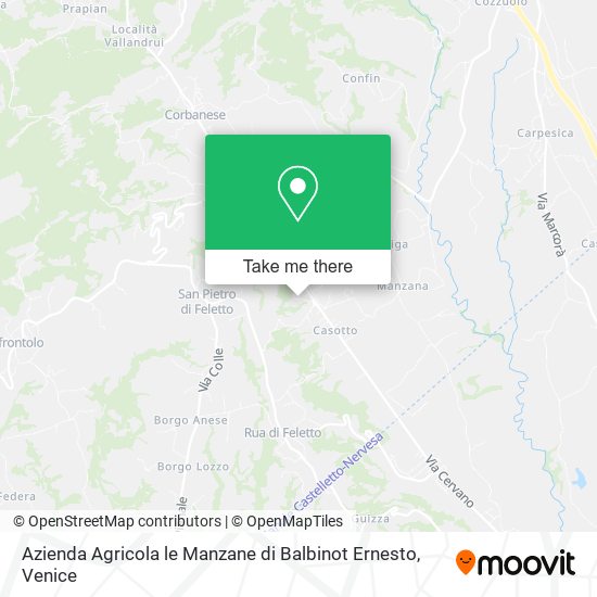 Azienda Agricola le Manzane di Balbinot Ernesto map