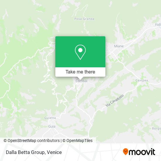 Dalla Betta Group map