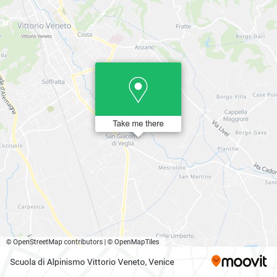 Scuola di Alpinismo Vittorio Veneto map