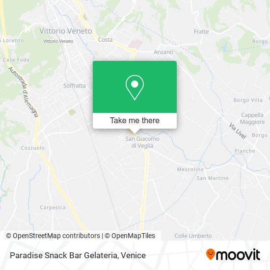 Paradise Snack Bar Gelateria map