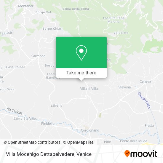 Villa Mocenigo Dettabelvedere map