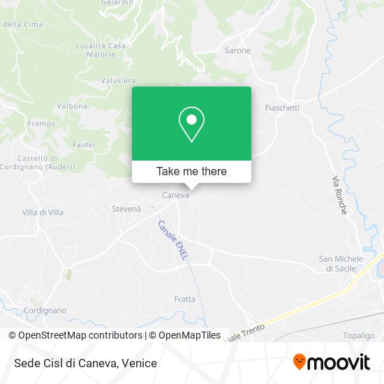 Sede Cisl di Caneva map