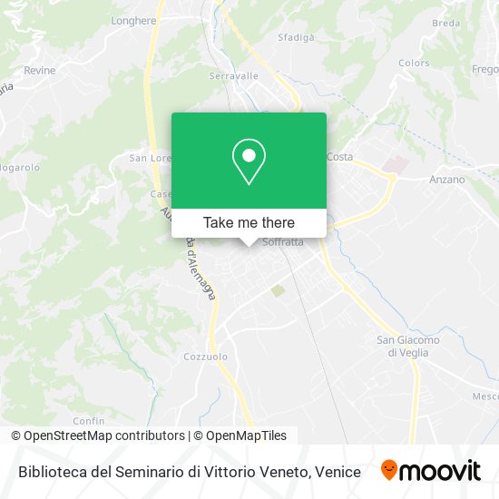 Biblioteca del Seminario di Vittorio Veneto map