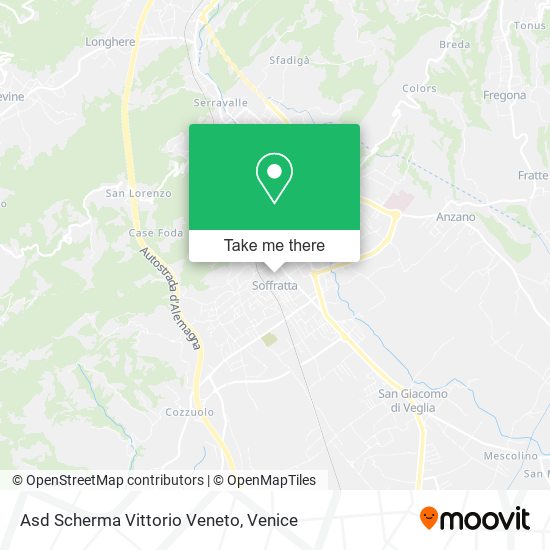 Asd Scherma Vittorio Veneto map