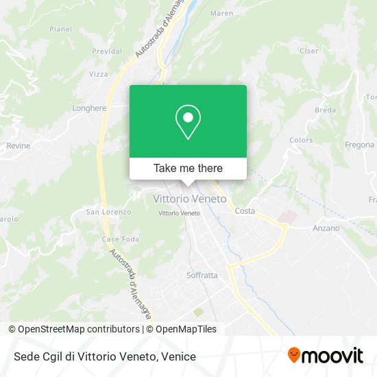 Sede Cgil di Vittorio Veneto map