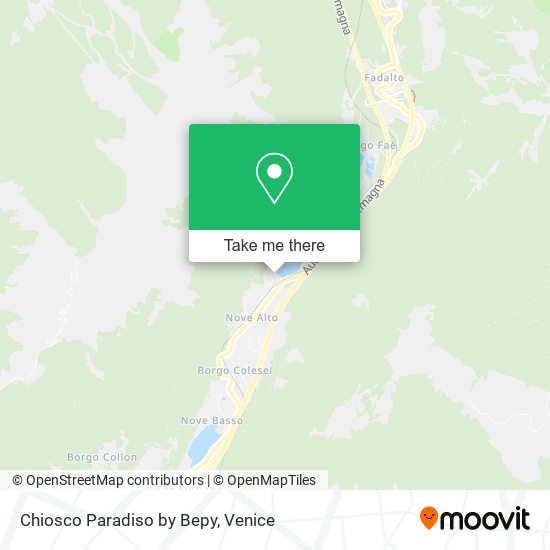 Chiosco Paradiso by Bepy map