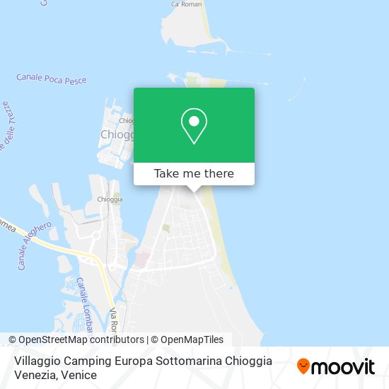Villaggio Camping Europa Sottomarina Chioggia Venezia map