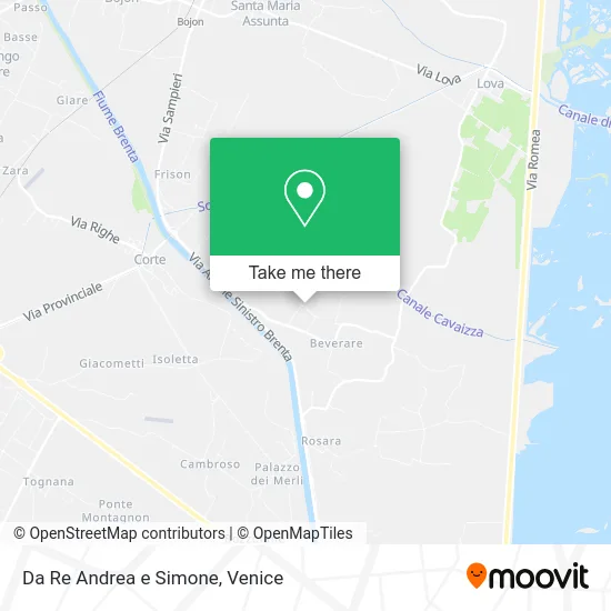 Da Re Andrea and Simone map