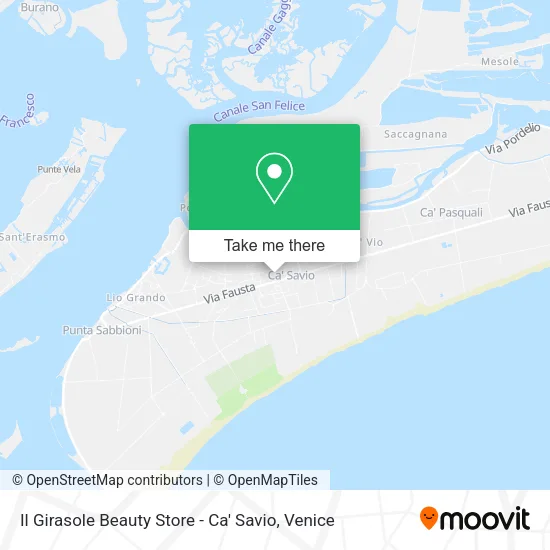 Il Girasole Beauty Store - Ca' Savio map