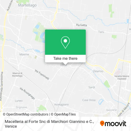 Macelleria al Forte Snc di Marchiori Giannino e C. map