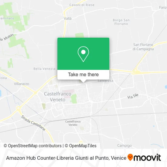 Amazon Hub Counter-Libreria Giunti al Punto map