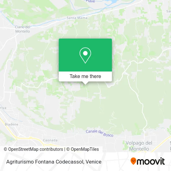 Agriturismo Fontana Codecassol map