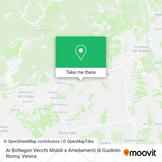 Al Bottegon Vecchi Mobili e Arredamenti di Guidolin Ronny map