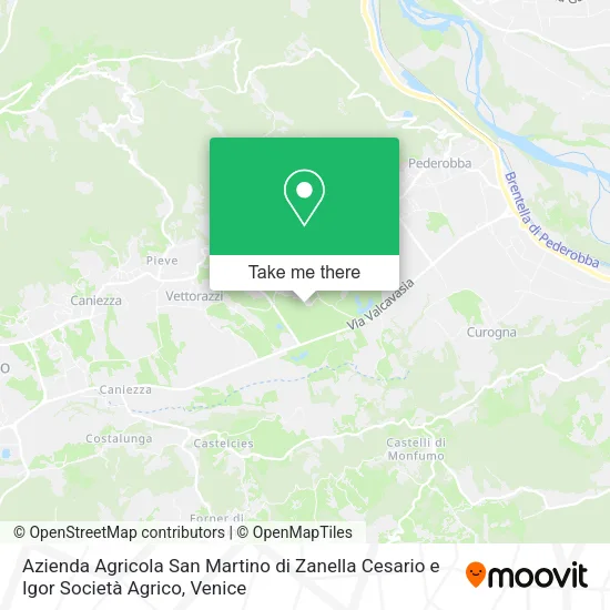 Azienda Agricola San Martino di Zanella Cesario e Igor Società Agrico map