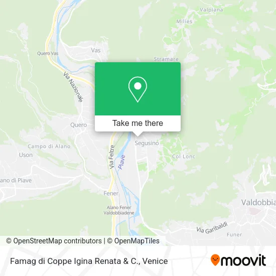 Famag di Coppe Igina Renata & C. map