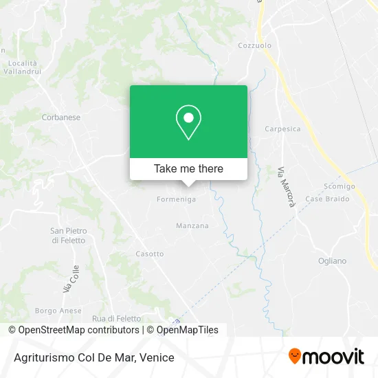 Agriturismo Col De Mar map