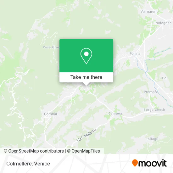 Colmellere map