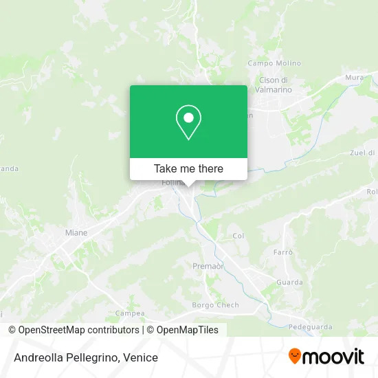 Andreolla Pellegrino map