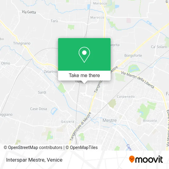 Interspar Mestre map