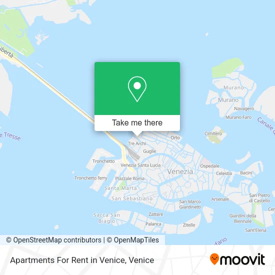 Apartments For Rent in Venice map