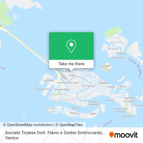 Aociato Trolese Dott. Flavio e Zonter Dottriccardo map