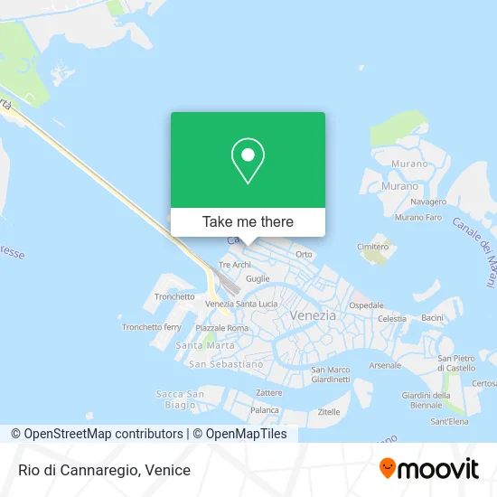 Cannaregio Canal map