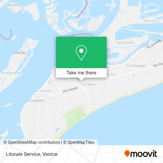 Litorale Service map