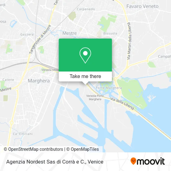 Agenzia Nordest Sas di Corrà e C. map
