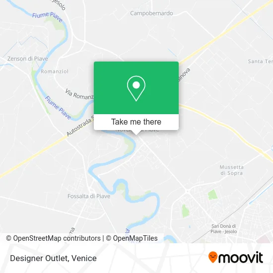 Designer Outlet map