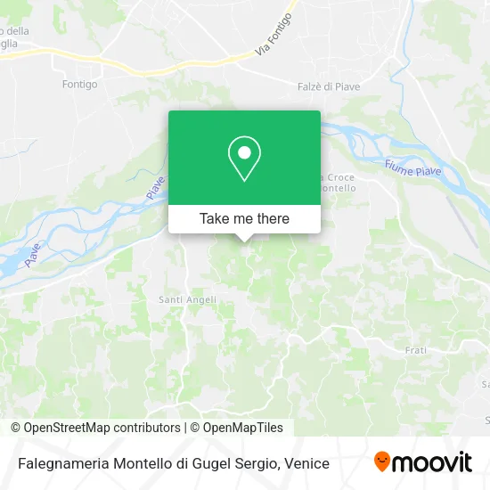 Falegnameria Montello di Gugel Sergio map