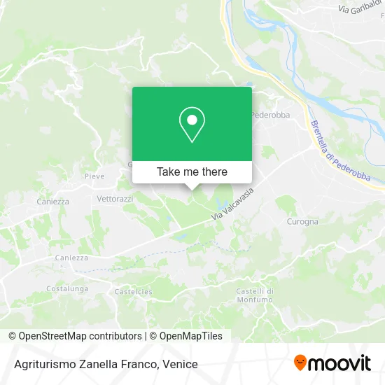 Agriturismo Zanella Franco map
