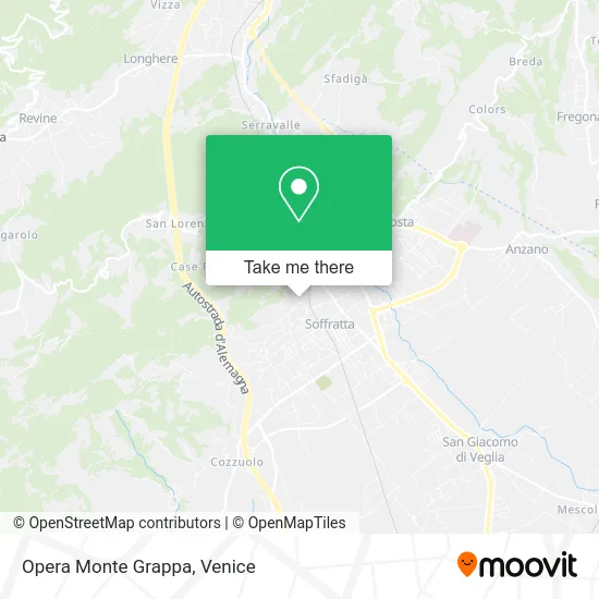 Opera Monte Grappa map