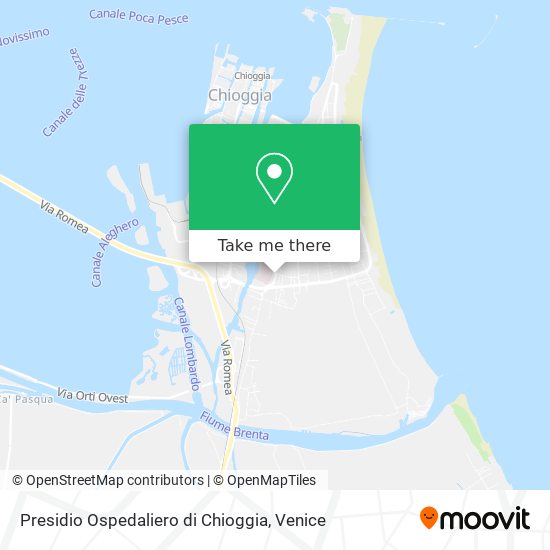Presidio Ospedaliero di Chioggia map