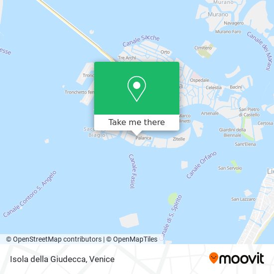 Isola della Giudecca map