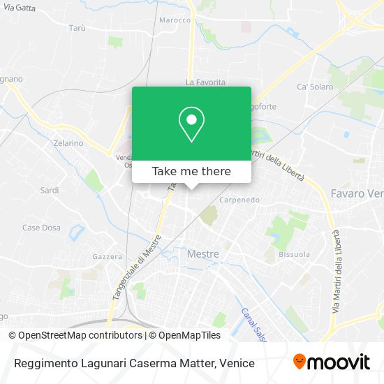 Reggimento Lagunari Caserma Matter map