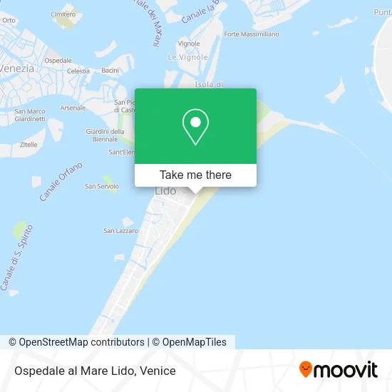 Ospedale al Mare Lido map