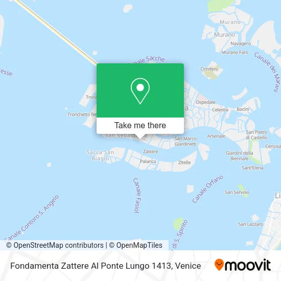 Fondamenta Zattere Al Ponte Lungo 1413 map