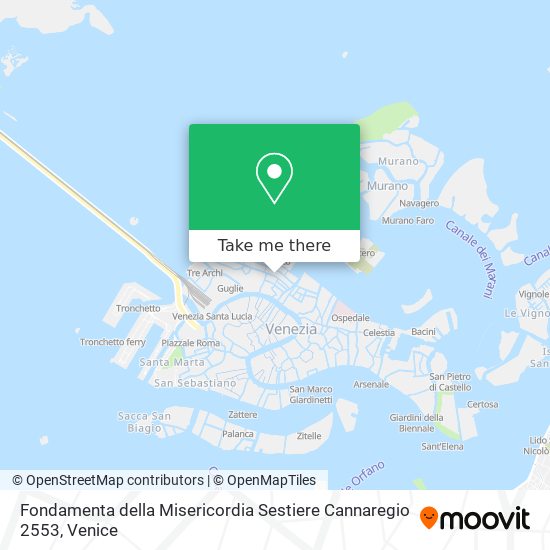 Fondamenta della Misericordia Sestiere Cannaregio 2553 map