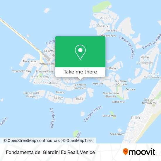 Fondamenta dei Giardini Ex Reali map