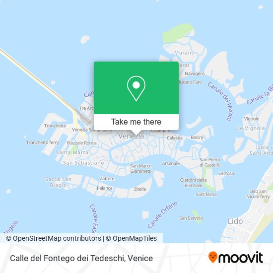 Calle del Fontego dei Tedeschi map