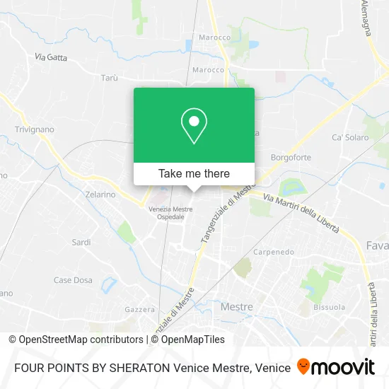 FOUR POINTS BY SHERATON Venice Mestre map