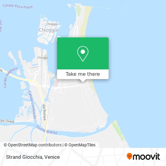 Strand Giocchia map