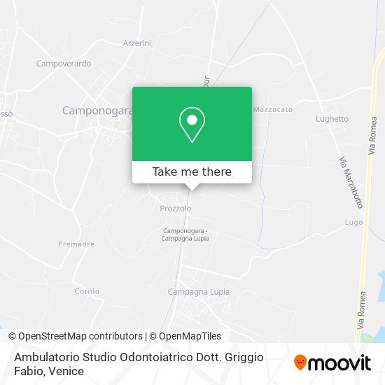 Ambulatorio Studio Odontoiatrico Dott. Griggio Fabio map