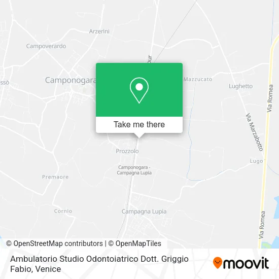 Ambulatorio Studio Odontoiatrico Dott. Griggio Fabio map